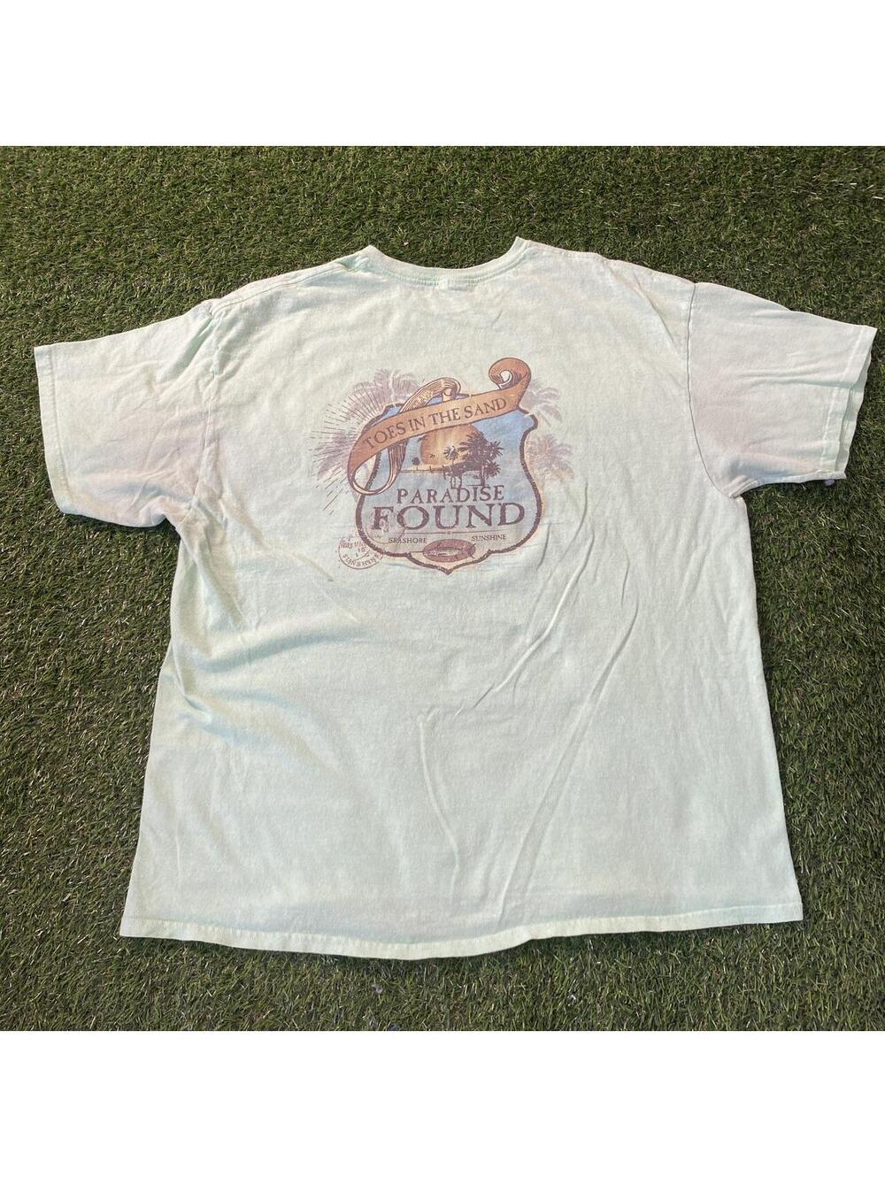 Surf Style light green paradise found tee